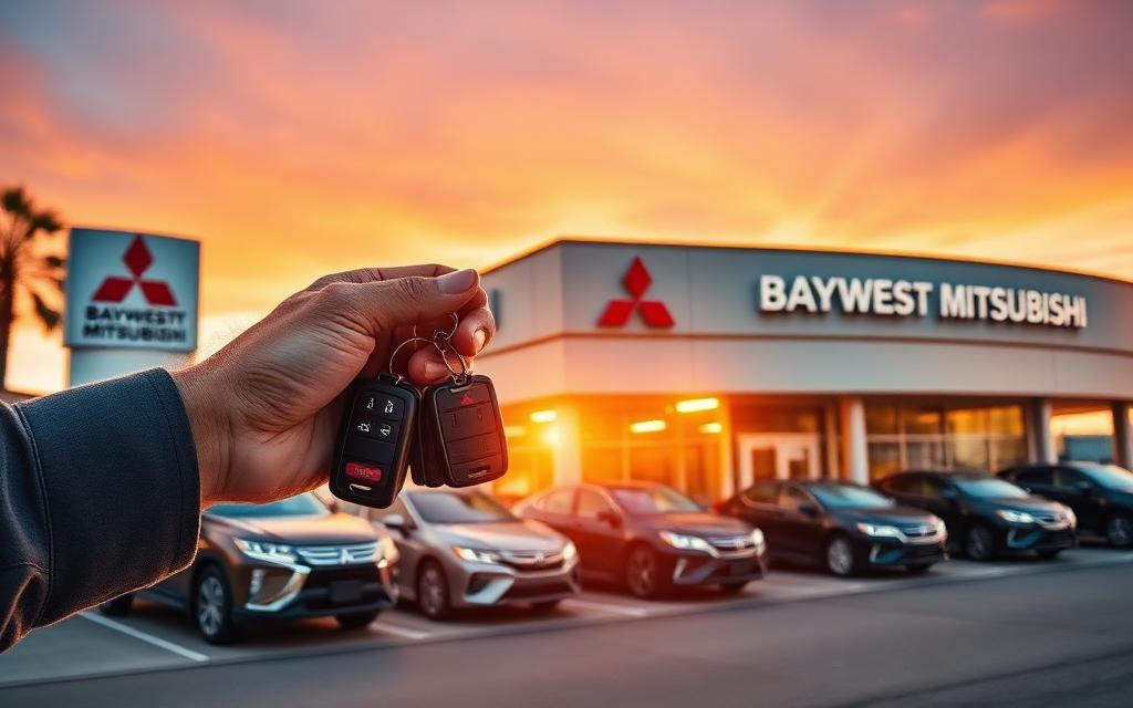 Baywest Mitsubishi dealership with trade-in bonus offer